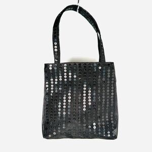 Black Sequin handbag inside pocket